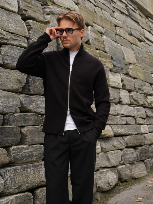 Teller cardigan - black by Selected Homme - Genser. 2026, 2603, Brando, brando-no, farsdag26, Herre, kampanje-farsdag-2026, Knit, mottatt30dager, opprettetsiste2måneder, Publisert, Publisertsiste2måneder, Salg, SHLP