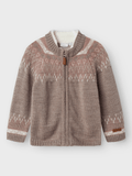 WRISS ULL STRIKKET CARDIGAN - Satellite