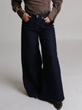 Tyla oversize jeans wash dark cannes - denim blue