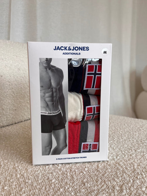 NORWAY TRUNKS 3 PACK - Navy Blazer by Jack&Jones - Tilbehør. 2026, 2602, Badetøy, Brando, brando-no, Herre, SHLP