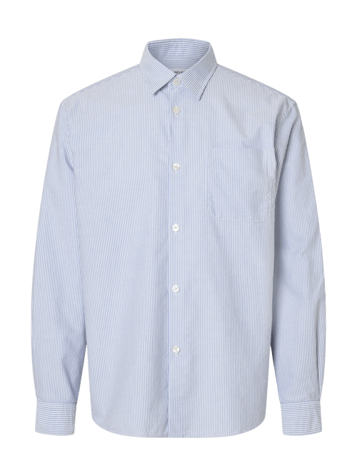 Rlxjim ox stripe skjorte - white Selected Homme