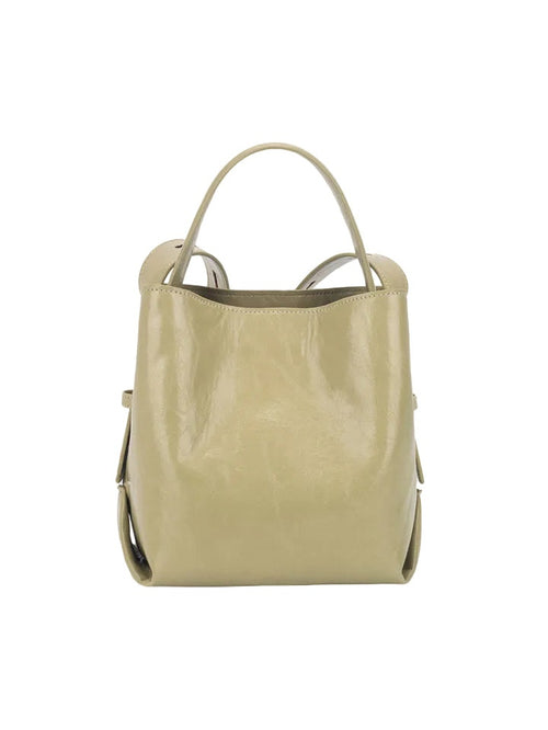 Molly glossy structure veske - Matcha HVISK