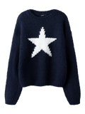 BOW SHORT KNIT GENSER - Dark Sapphire