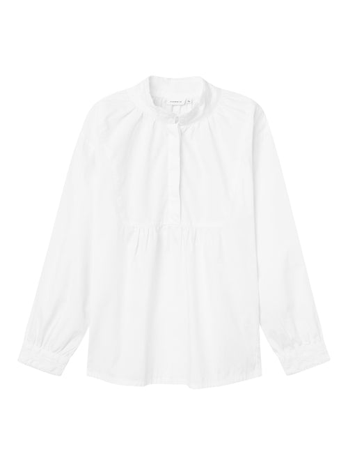 NKFTERINA LS SHIRT XXIV - Bright White NAME IT