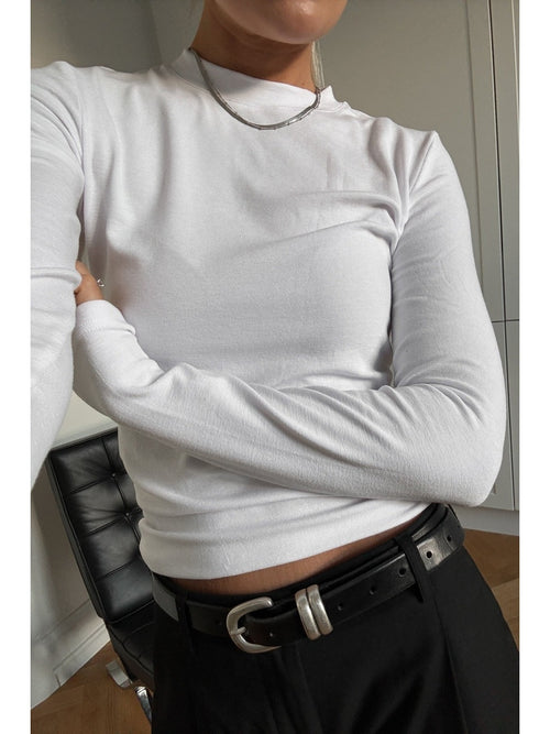 Lidie genser - White