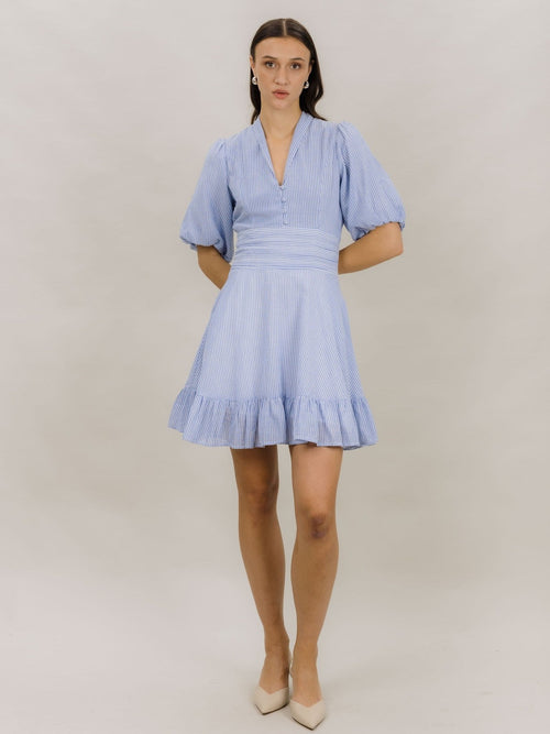 Papira kjole - blue stripes by Urban Pioneers - Kjoler. 2026, 2601, Brando, brando-no, Dame, Dresses, mottatt30dager, SHLP