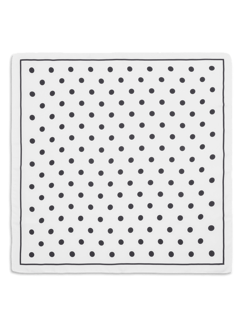 Polka dot skjerf - black Sui Ava