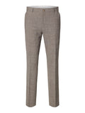 Oasis lin dressbukse - dark sand melange