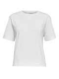 Essential boxy t-skjorte - bright white
