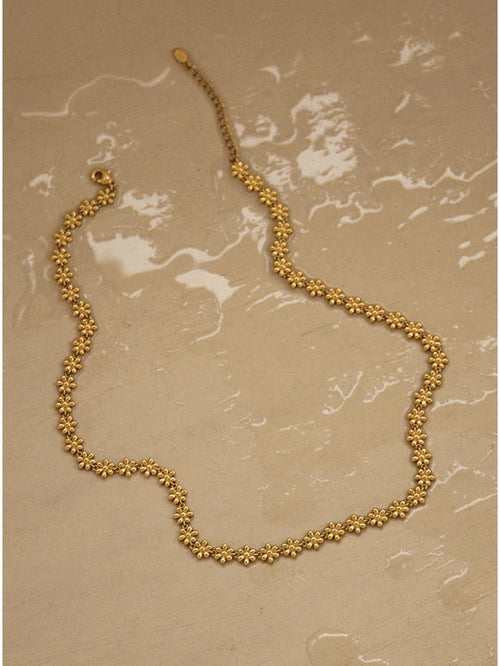 Flower chain - gold WHO IS SHE