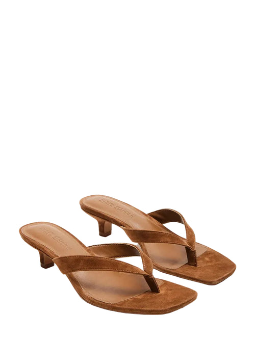 Tracie kitten heel sandal - CHESTNUT SUEDE Steve Madden