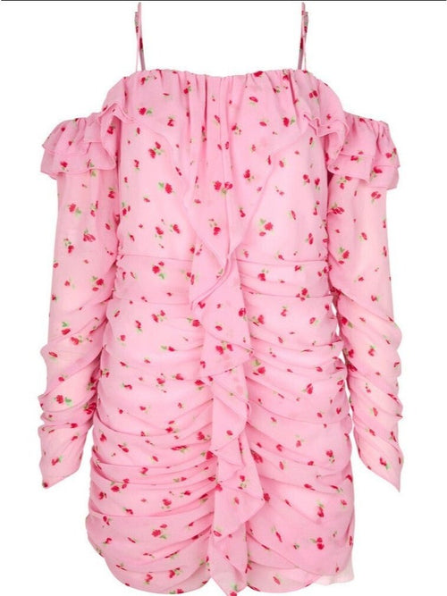 Savanna Kjole - Blooming Pink Cras