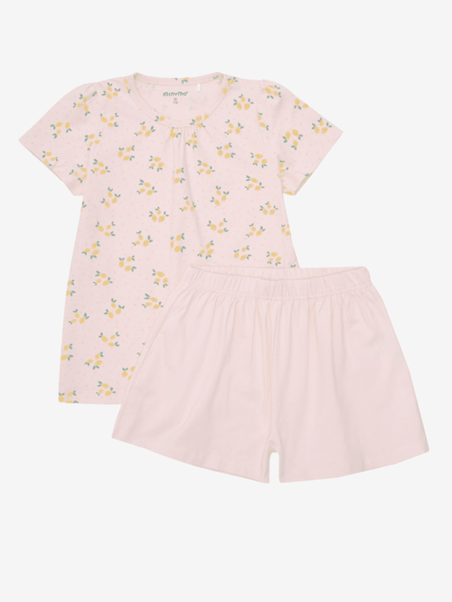 T-skjorte+shorts sett - Rosen Quartz Minymo