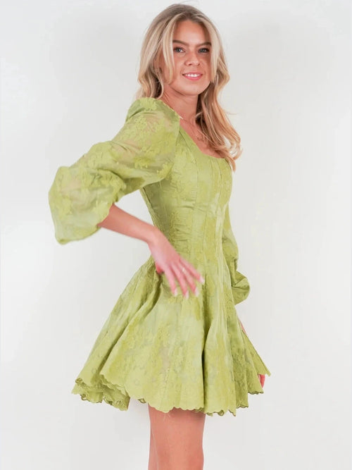 Sophie lace kjole - Kelly Green Golightly