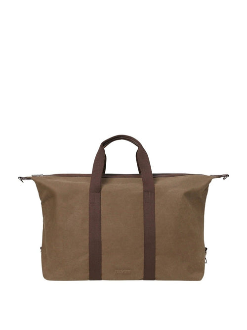 Day waxed cotton weekend bag - major brown, front view