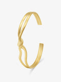 Knot bangle armbånd - gull