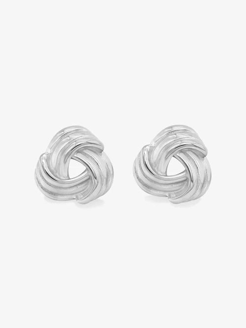 Knot earrings - silver WHO IS SHE