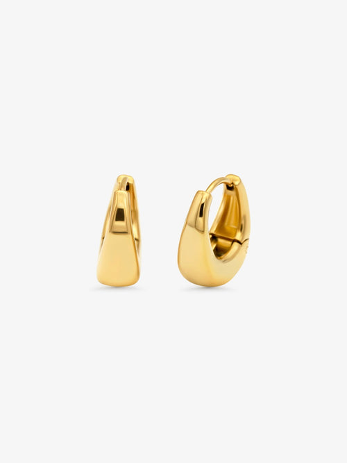 Drop hoops - gold WHO IS SHE