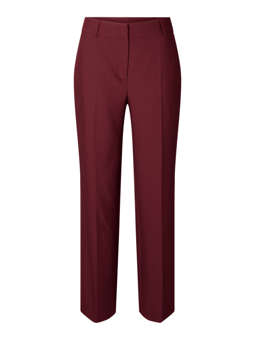 Rita wide bukse - tawny port Selected Femme