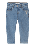 BELLA MOM JEANS - Medium Blue Denim