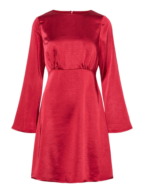 Vima open back dress show - jester red YAS