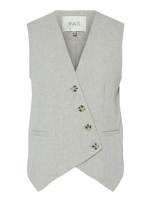 Riu vest - light grey melange YAS