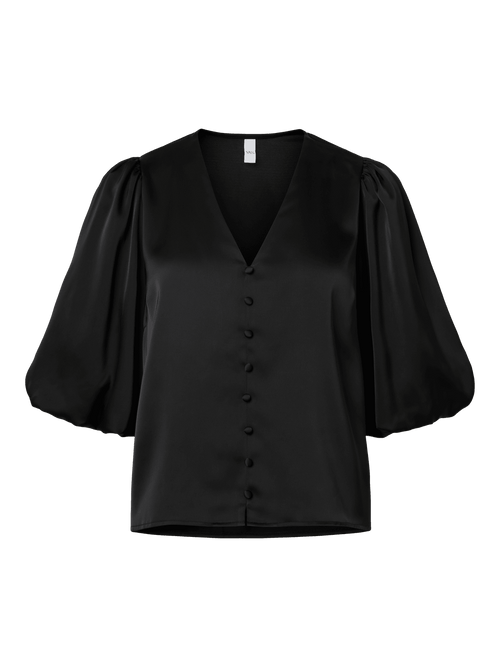 Pella topp - black YAS