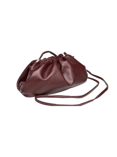Dumpling Bag - BURGUNDY BOW19