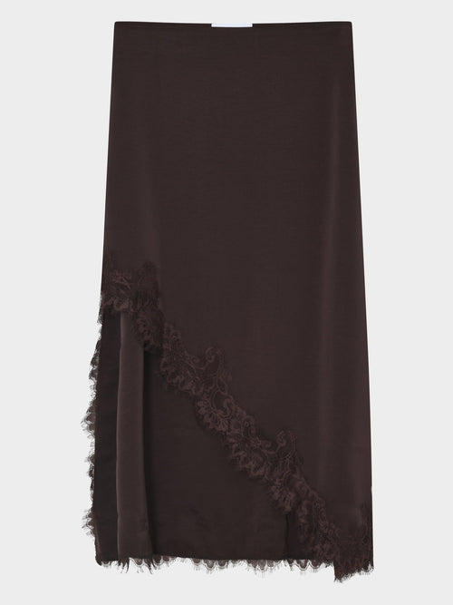 Cleus boho lace skjørt java - produktbilde forfra
