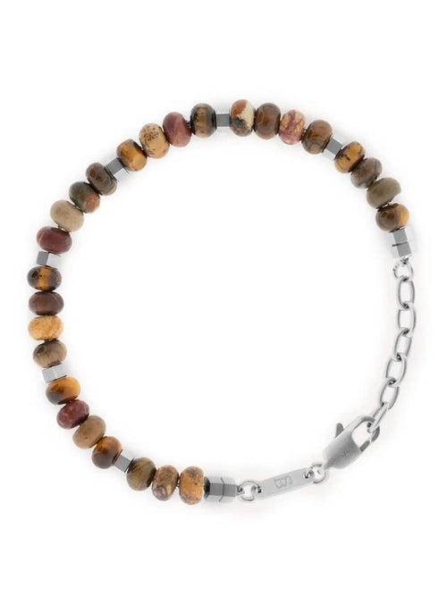 Stones Bracelet Cyrus - Terracotta Steel & Barnett