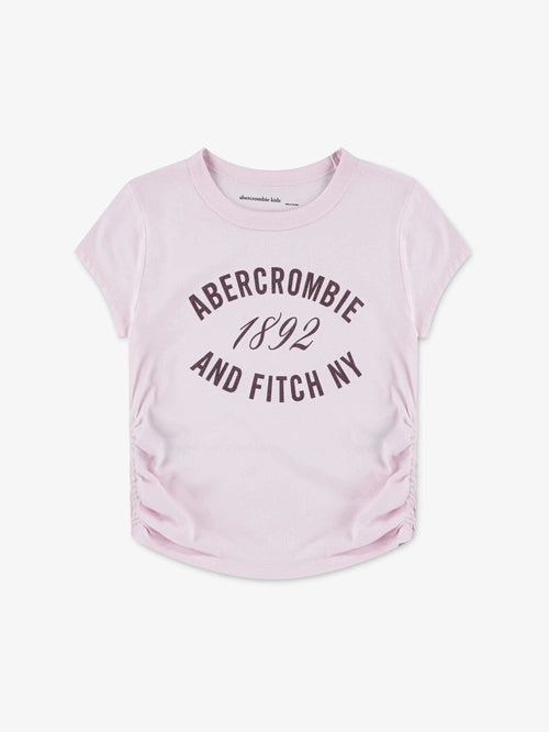 AFG ANF 1892 RUCHED TEE - cradle pink Abercrombie Kids