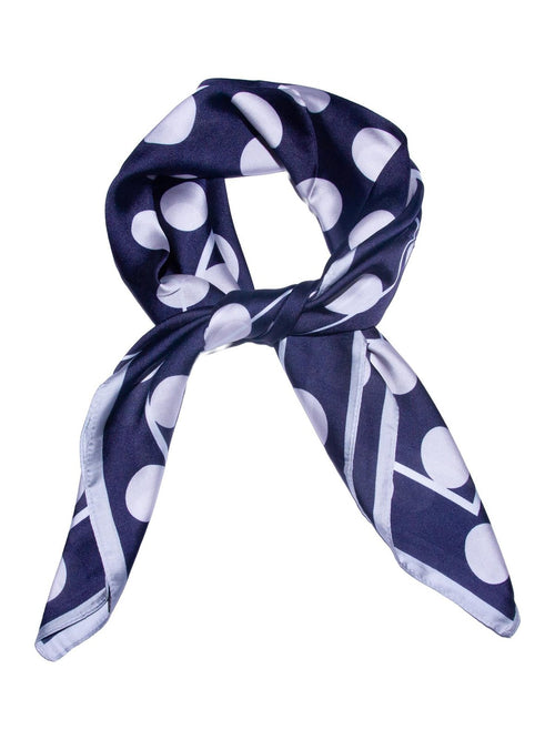 Skjerf m/prikker - navy