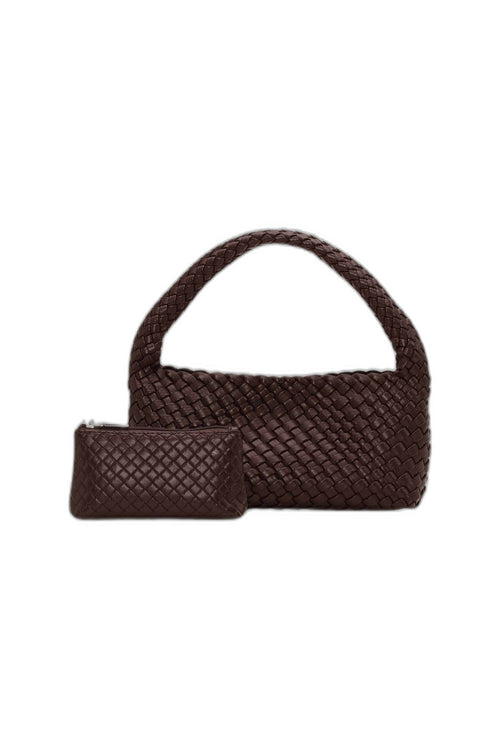Woven mini bag + pouch - brown by Sui Ava - Tilbehør. 2026, 2601, Accessories, ansattrabatt, Brando, brando-no, Dame, mottatt30dager, Rabattkode, SHLP, YGroup_wovenminibag+pouch