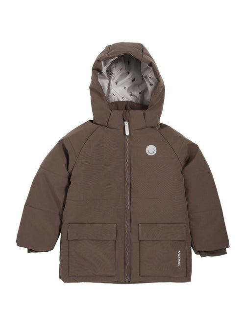 KENZA X VIKING PUFFY JACKET - DARK BROWN VIKING