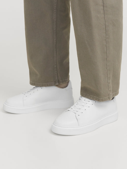 Stockholm leather sneaker - bright white Jack&Jones