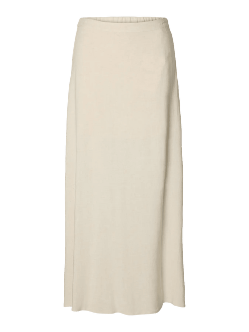 Viva ankle lin skjørt - Sandshell Selected Femme