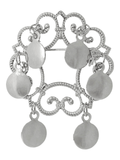 TRIL BROCH LITEN - Silver Colour