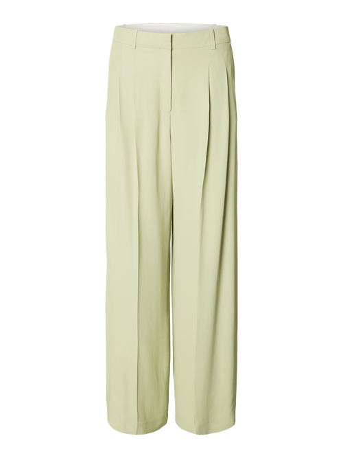 Extra wide ellie bukse - lint Selected Femme