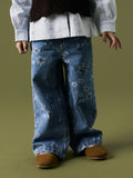 ROSE WIDE JEANS - MEDIUM BLUE DENIM