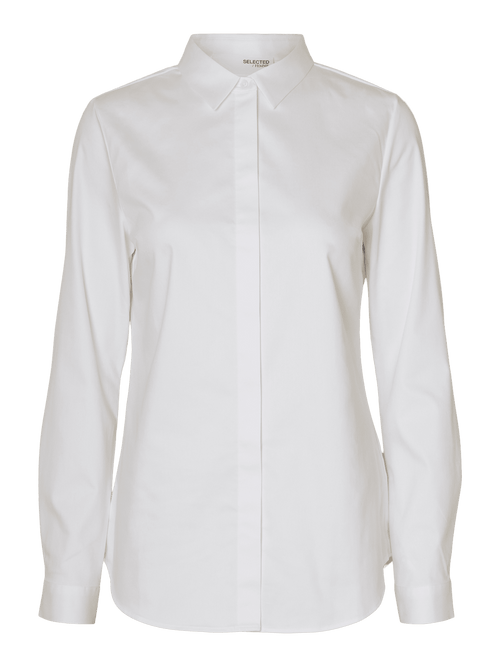 Romie fitted skjorte - bright white Selected Femme
