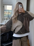 Lai knit genser - ash brown mix