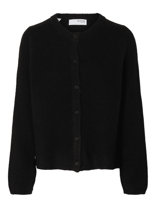 Lulu new knit cardigan - black Selected Femme