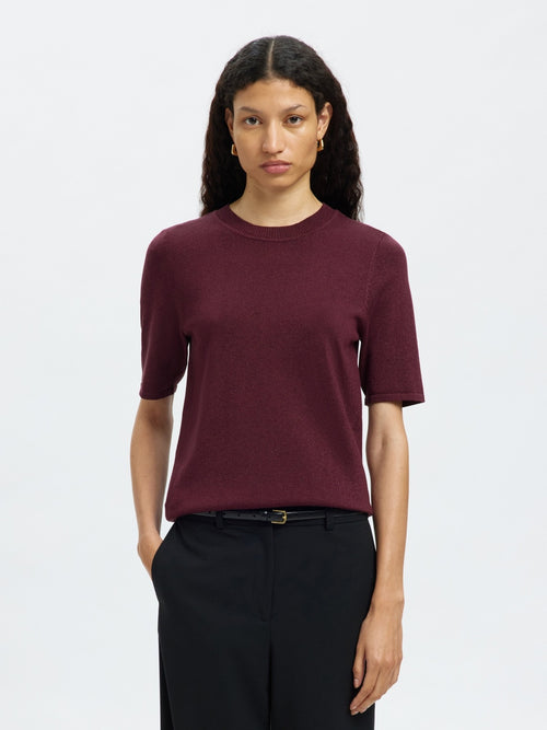 LURA KNIT T-SKJORTE - Fig Selected Femme