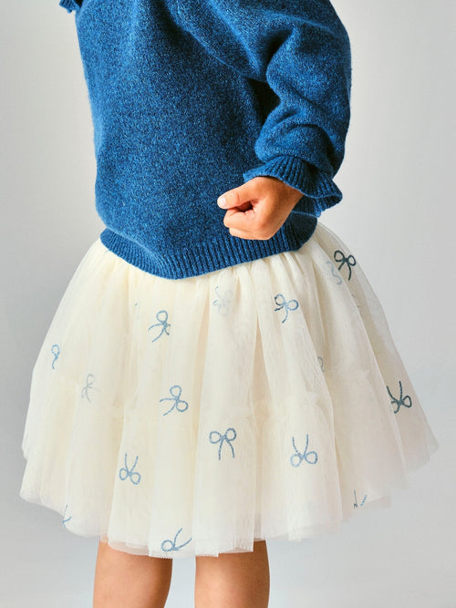KIRA TULLE SKJØRT - Antique White NAME IT