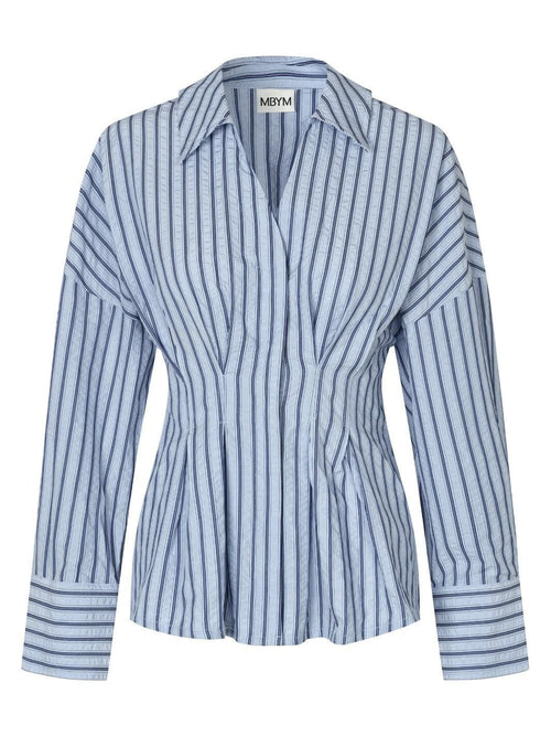 Isidor skjorte - serenity blue stripe by MbyM / Message - Skjorte. 2025, 2502, ansattrabatt, Brando, brando-no, mottatt30dager, Nyhet, Rabattkode, SHLP, Tops