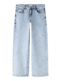 ROSE WIDE JEANS - Light Blue Bleached Denim