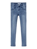 POLLY SKINNY JEANS - Medium Blue Denim