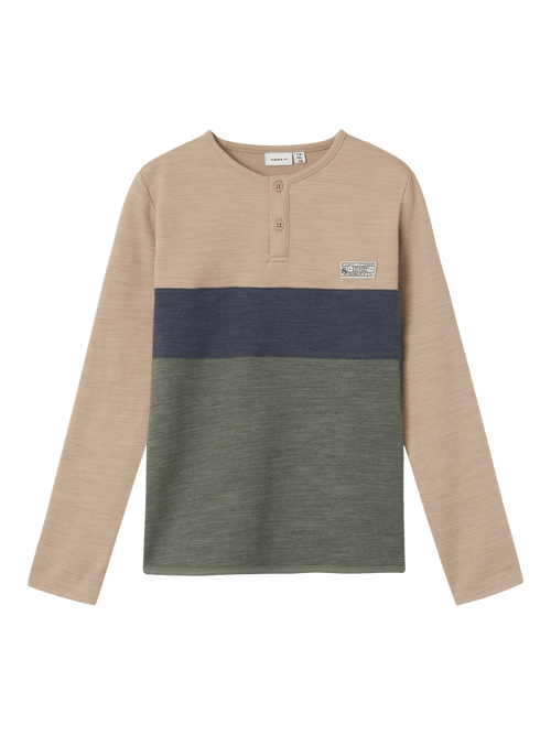 NKMWUPPO WO/CO LS TOP - Mulled Basil NAME IT