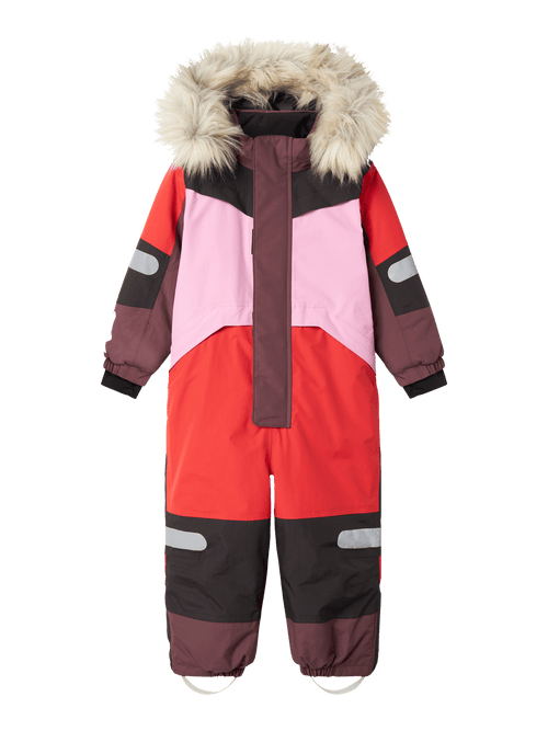 NMNSTORM12 SKI SUIT BLOCK FO - Valiant Poppy NAME IT