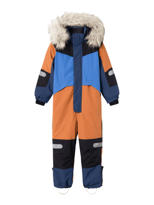 NMNSTORM12 SKI SUIT BLOCK FO - Leather Brown NAME IT